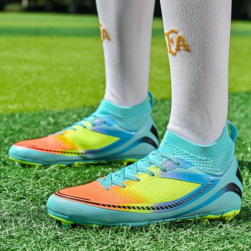 New Adult Men'S Soccer Shoes TF/FG Professional Anti-Slip Women'S Football Boot Children'S Outdoor High Quality Soccer Sneakers