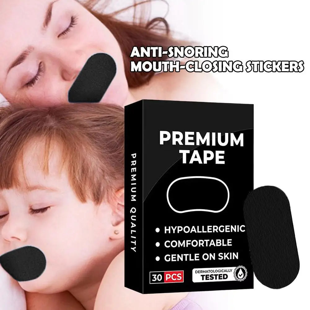 30Pcs Mouth Tape Sleep Strip Anti-Snoring Mouth Breathing Tape to Improve Sleep Mouth Stickers for Snoring Lip Patches
