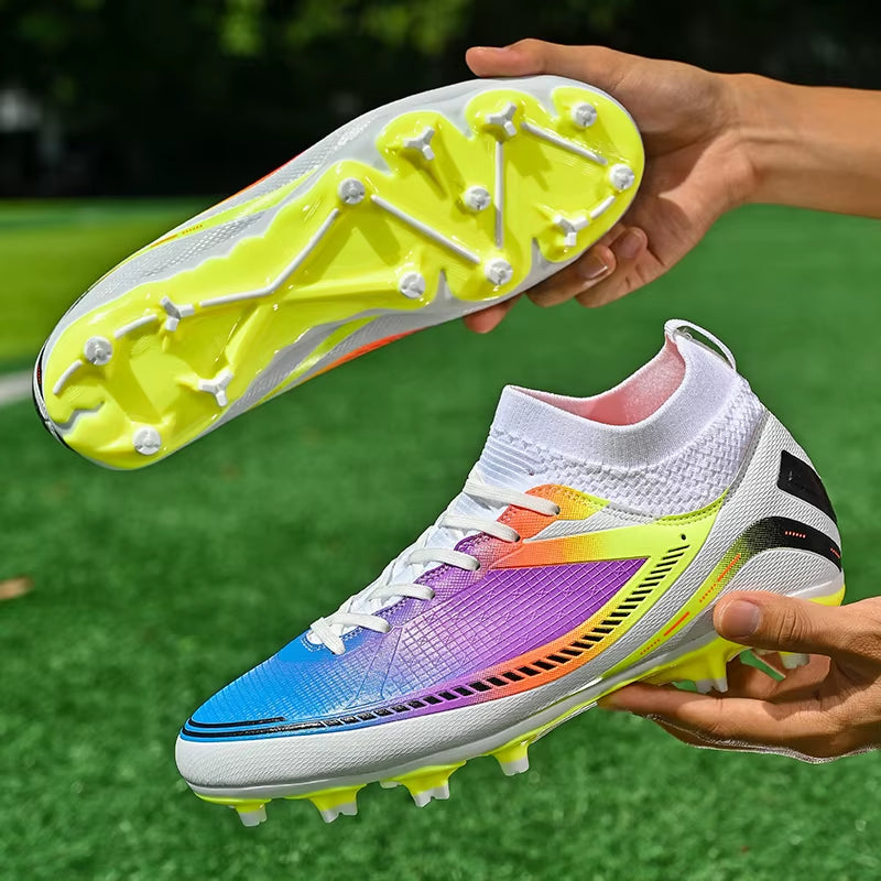 New Adult Men'S Soccer Shoes TF/FG Professional Anti-Slip Women'S Football Boot Children'S Outdoor High Quality Soccer Sneakers